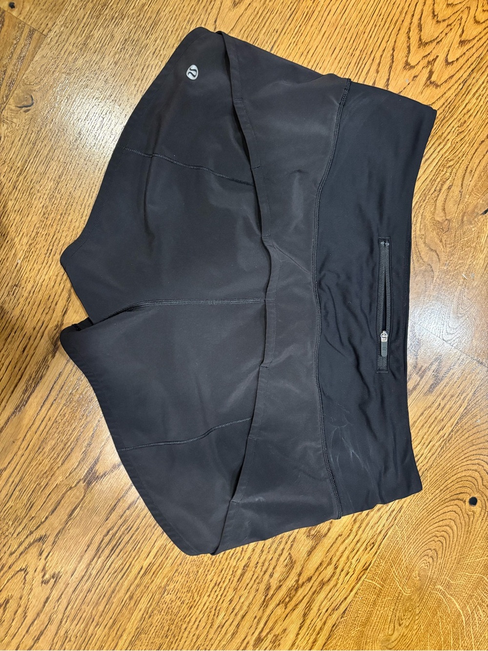 Lululemon speed up Shorts With Zipper Pocket Running Shorts Size 10 Black